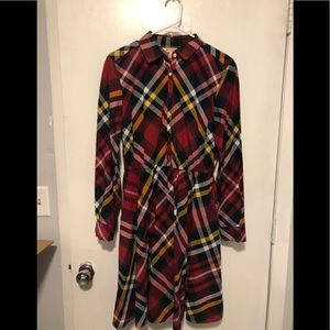 Brooks Brothers Red Fleece Plaid Dress